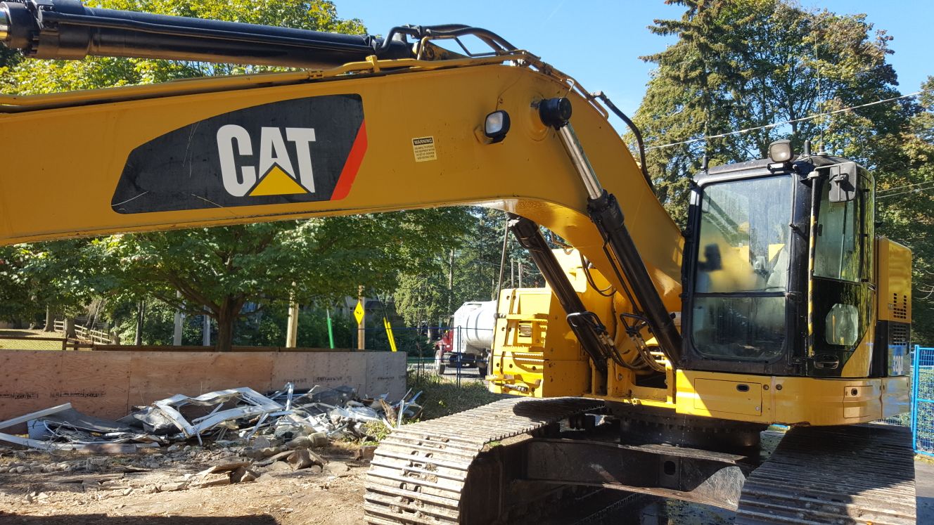 Equipment washing in progress