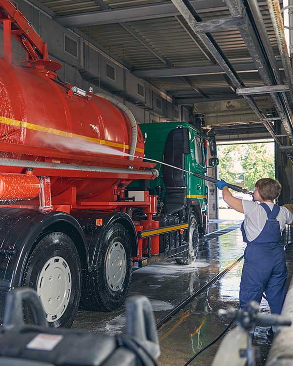 Heavy-duty truck detailing and spot cleaning