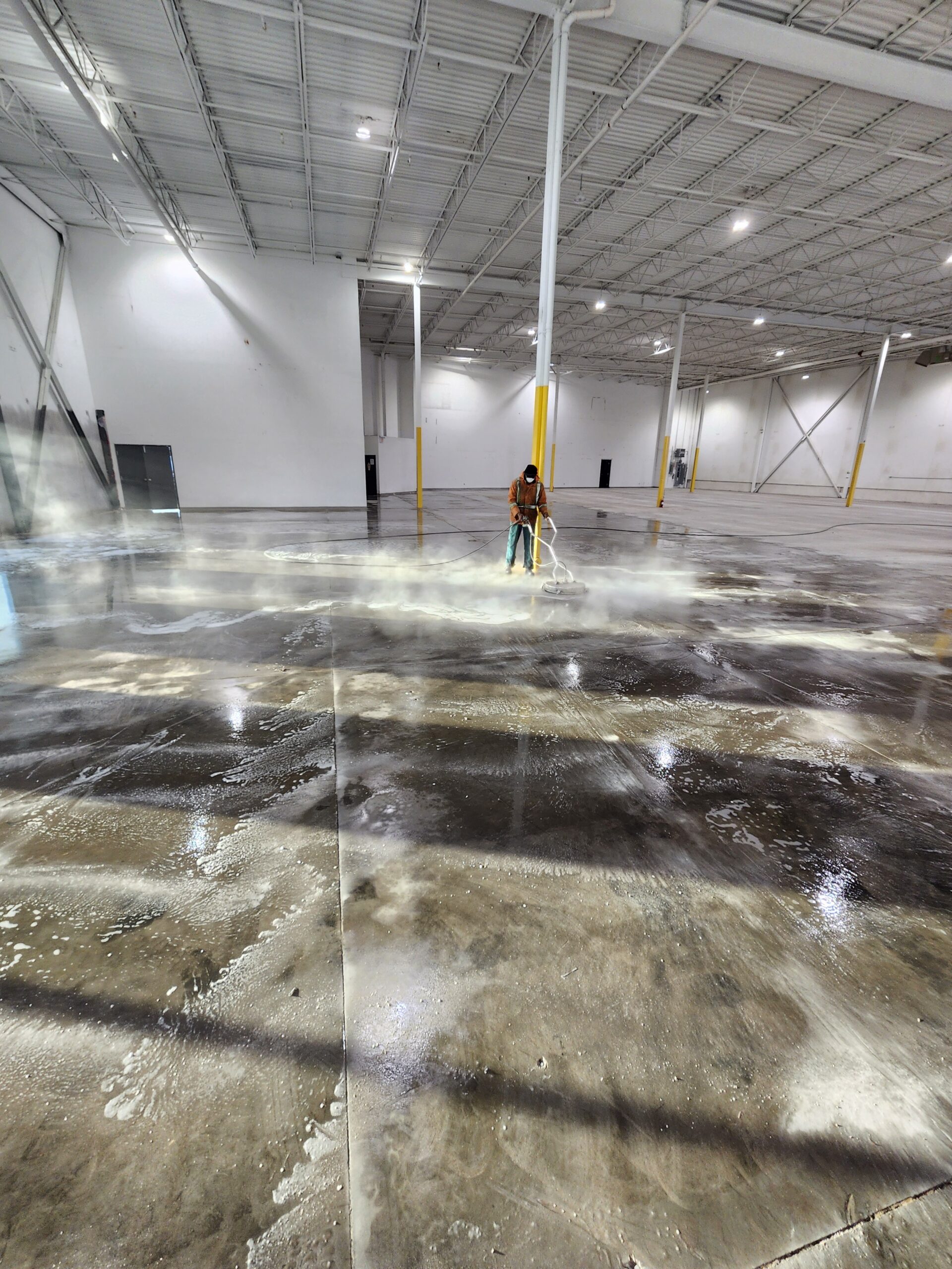 Professional pressure washing equipment